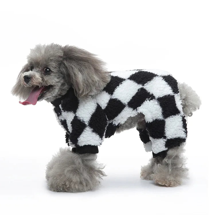 Winter Pet Clothes for Pet Dogs Jumpsuit Pajamas Dog Homewear Suit for Teddy Yorkie Chihuahua Warm Costumes Cat Puppy Clothing