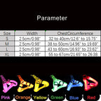 LED Reflective Dog Harness with Lights Nylon Button Battery Pet Safety Vest Adjustable Glowing Dog Harness