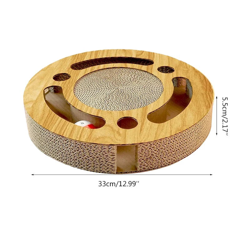Pet Cat Scratcher Interactive Cat Toys Kitten Scratching Cardboard with Balls Catnip Supply Pet Supplies Toy Cat Products