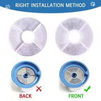Box Package 4pcs Replaced Activated Carbon Filter for Cat Water Fountain Replacement Filters for Water Dispenser