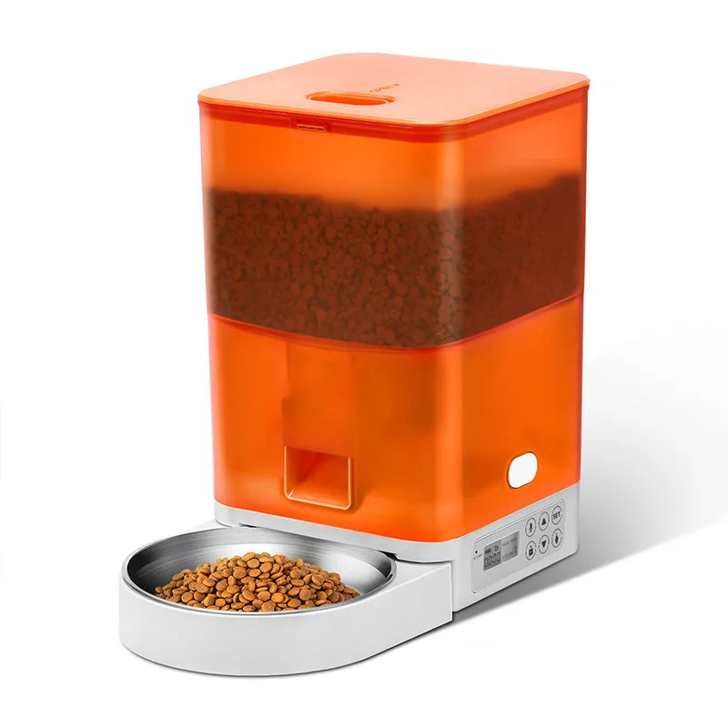 4L Large Capacity Automatic Pet Feeder Smart Food Dispenser with APP Control Voice Playback Dog Feeder for Dog and Cat