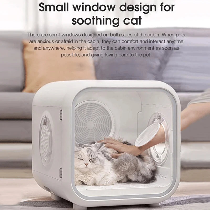 Pet Drying Box 900W 220V Automatic Dog Hair Dryer Cat Hair Blowing Machine 50L Smart Pet Hair Dryer Dog Cleaning Dog Products