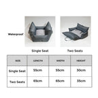 Waterproof Dog Car Seat Bed Soft Luxury Dog Beds Travel Pet Carrier Bag Pet Car Seat Custom LOGO Designer Dog Products