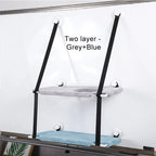 Double Layers Cat Hammock Window Indoor Cats Seat Shelves Kitten Limbing Frame Strong Suction Cups Bearing 25kg Cat Products