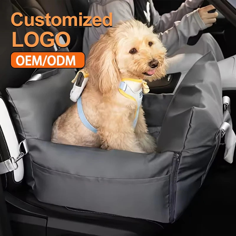 Waterproof Luxury Dog Car Seat Pet Beds Comfortable Puppy Dog Beds Soft Travel Pet Car Seat with Safety Buckle Dropshipping