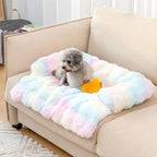 Eco-Friendly Calming Dog Bed Mat for Sofa Protector Removable Washable Cover Anti-Slip Summer Use Large/Medium/Small Dogs & Cats