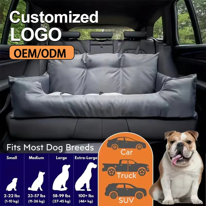 Luxury Dog Beds Waterproof Dog Car Seat Luxury Pet Car Seat Cat Beds Portable Travel Dog Car Backseat Pet Carrier Bag Pet Beds