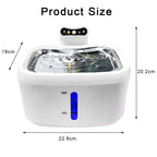 84oz/2.5L Pet Fountain Automatic Cat Water Fountain Dog Water Dispenser with Smart Pump for Cats Dogs Multiple Pets