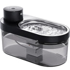 4L 5000mAh Automatic Pet Water Dispenser Wireless Stainless Steel Bowl Cat Drinking Fountain Charging Sensor Oval Shape Battery