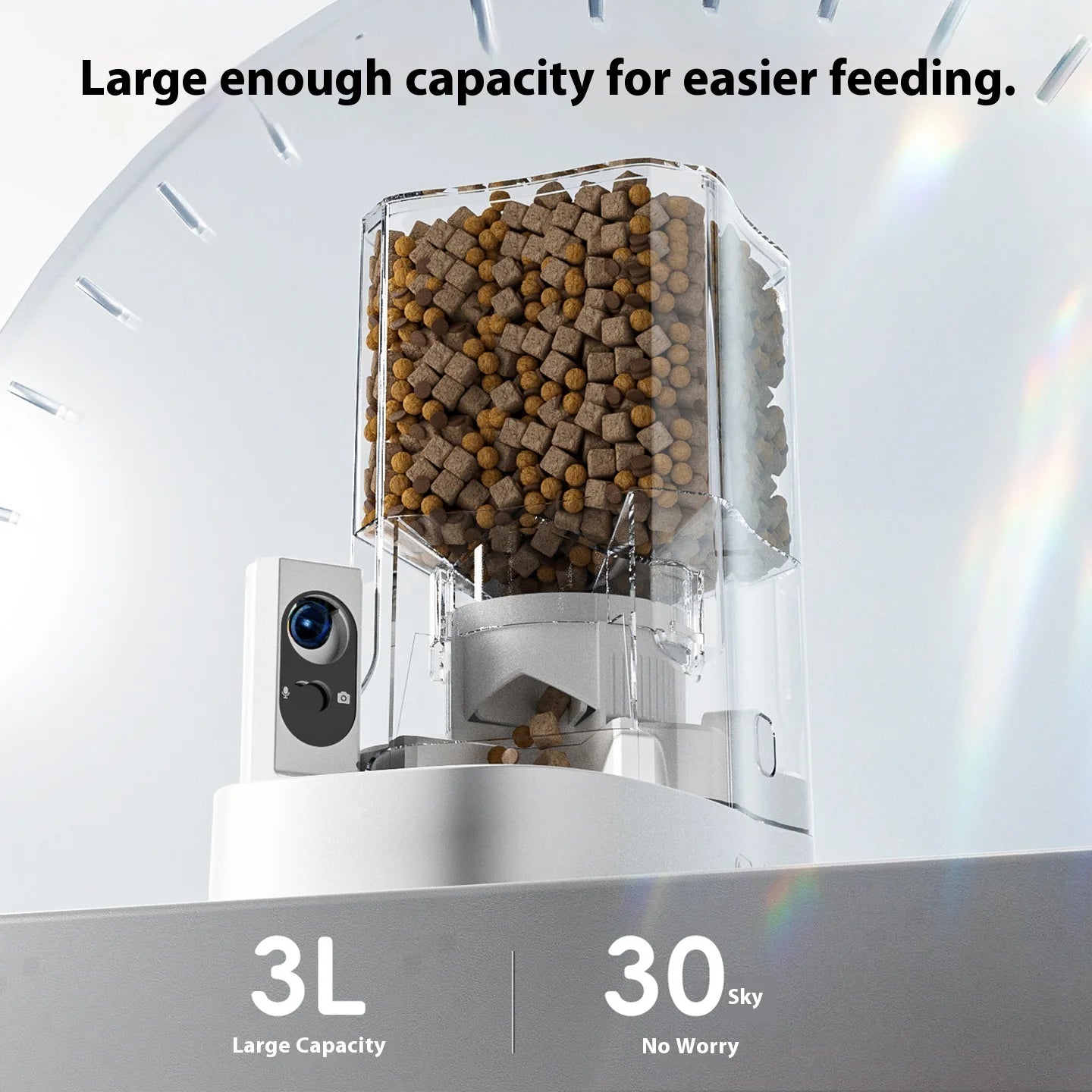 3L Intelligent Pet Feeder Intelligent Feeding Machine for Cats and Dogs Video Interactive OEM Automatic Cat Feeder with Camera