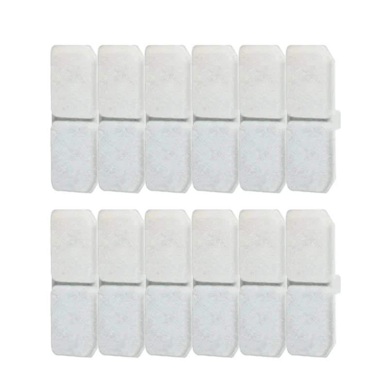 Portable 6PCS Cat Water Fountain Filters Replacement Activated Carbon Pet Dog Cat Water Dispenser with Coconut Activated Carbon