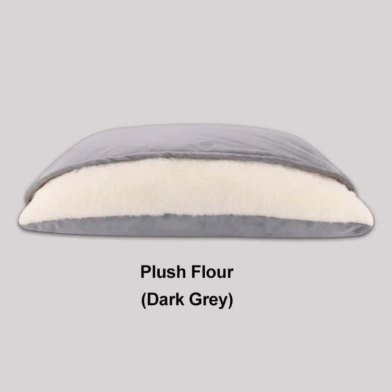 Cozy Cat Nest Pet Bed Winter Warm Semi-Closed Cotton Linen Modern Removable Washable Koala Pocket Bed for Cat Sleeping Summer