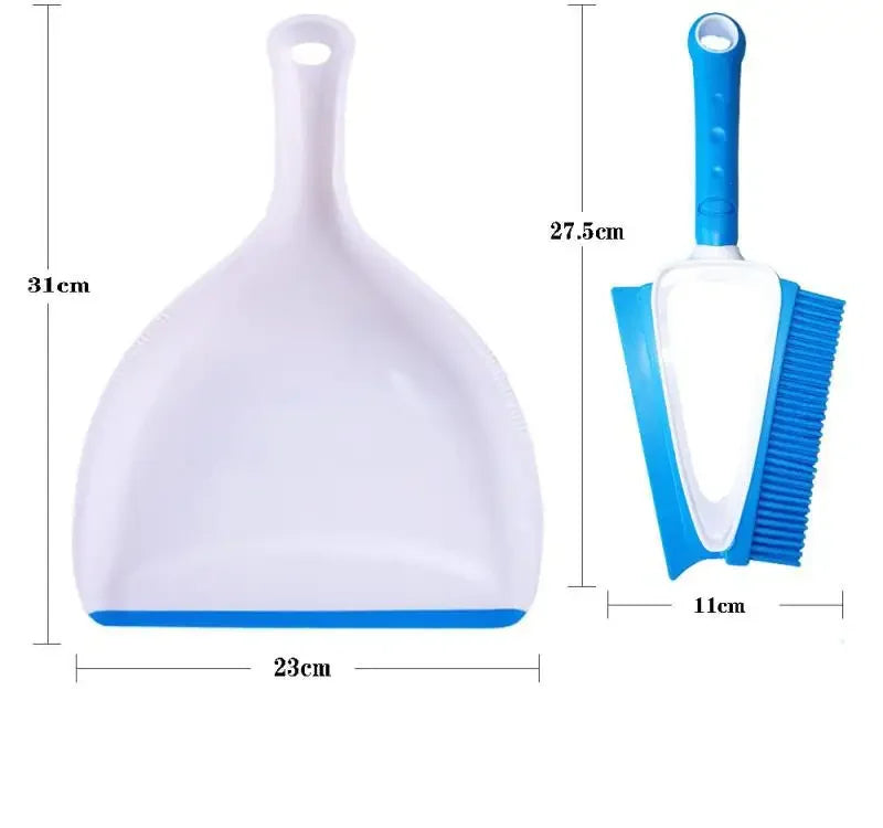 Squeegee Water Sweeper Broom Floor Plastic Pet Hair Remover Indoor Mini Broom Dustpan Home Dog Cleaning Tools