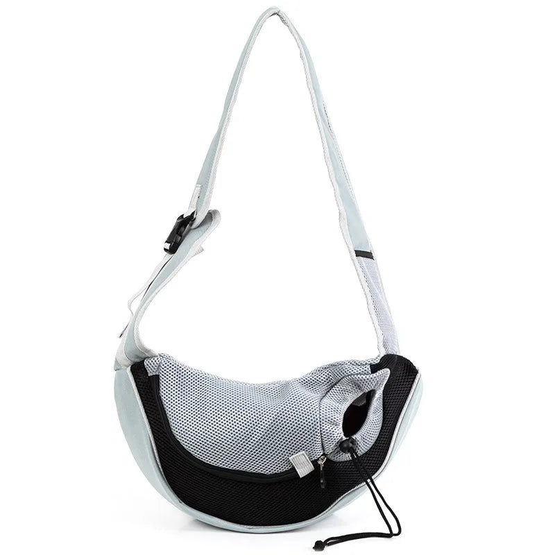 Fashionable Nylon Pet Cat Carrier Bag Comfortable Hand-Free Shoulder Sling Tote Outdoor Puppy Backpack Zipper Manufactured