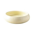 High Capacity White Ceramic Cat Bowl Large Wide Mouth Monolayer for Protection Cervical Vertebrae for Cat Food Rice Other Meals