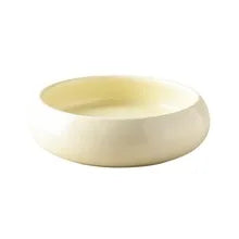 High Capacity White Ceramic Cat Bowl Large Wide Mouth Monolayer for Protection Cervical Vertebrae for Cat Food Rice Other Meals