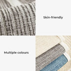 Anti-scratch Cat Sofa Cover Simple Striped Chenille Furniture Protector Couch Cover Machine Washable Cat Bed Mat Cat Products
