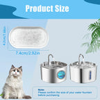 12pcs Pet Water Dispenser Filters for 3.2L//2L Stainless Steel Cat Water Fountain Replacement Filter with Resin Activated Carbon