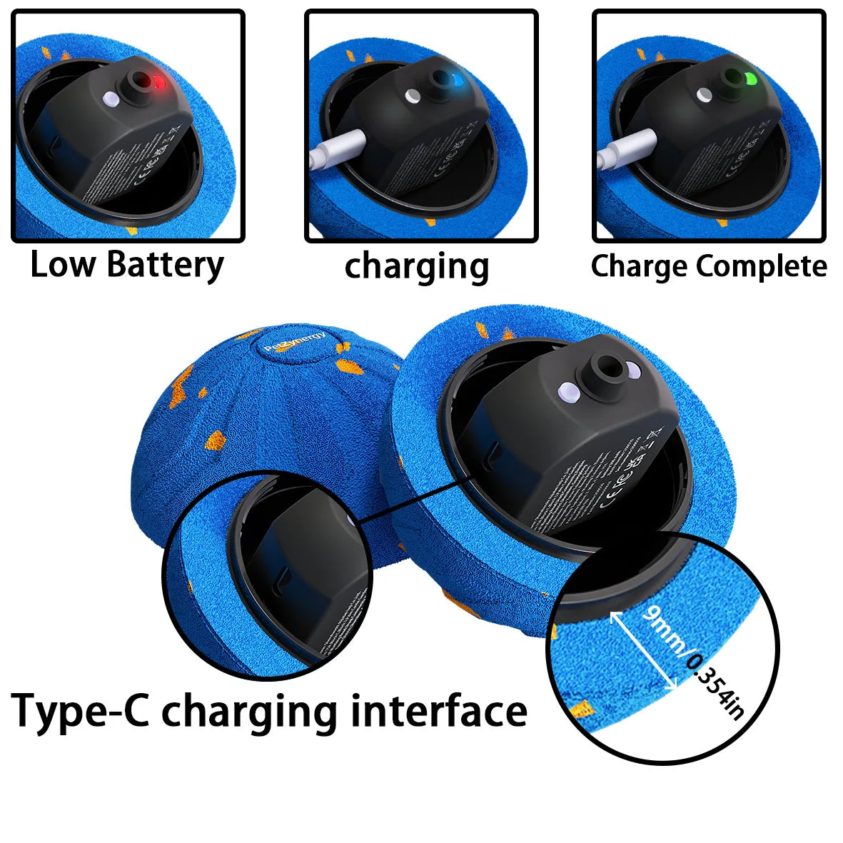 2026 New Interactive Dog Ball Rolls Randomly USB Rechargeable Automatically Rotate and Move Targets Suitable for All Dog Breed