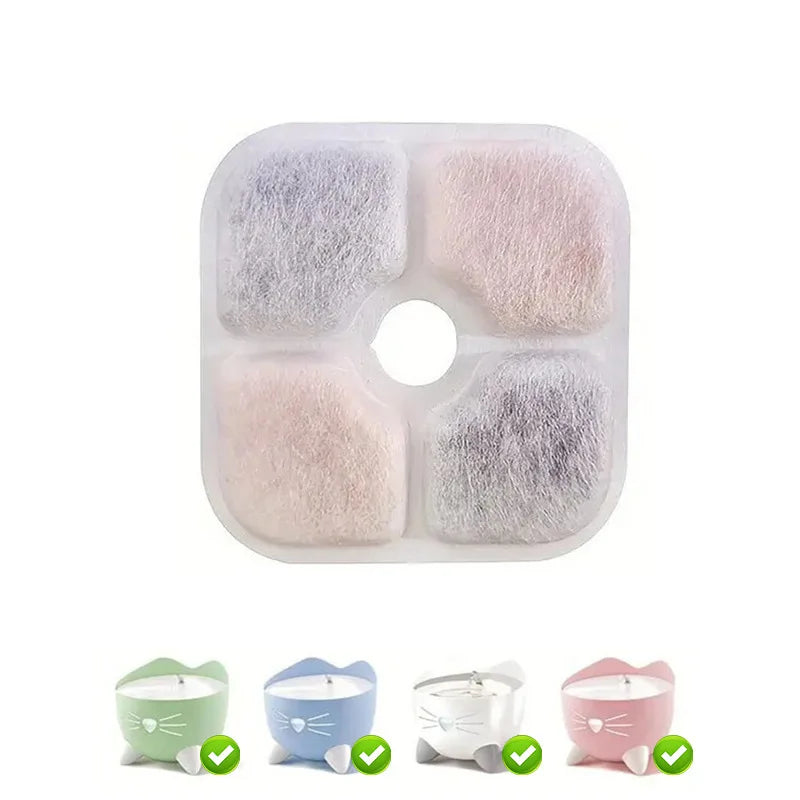 Wholesale Cat Water Fountain Replacement Filters Activated Circle Fountain Carbon Filter for Hot Sale Fountain Manufacturer