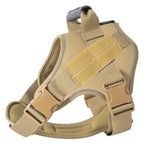 1000D Nylon Dog Vest Harness Set Modern Tactical Outdoor Training Vest Quick Release for Summer Winter Hunting Featuring Print