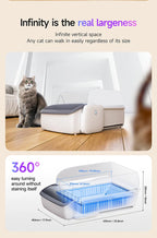 US Warehouse 2025 Open Design Intelligent Automatic Cat Litter Box Smart APP Self Cleaning Litter Box for Cats