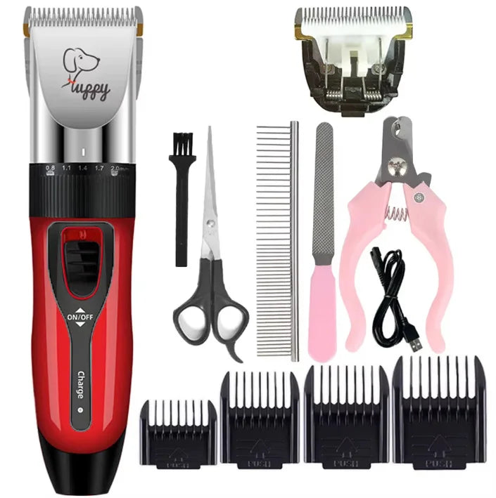 Electronic Pet Grooming Kit Dog Cat Clipper Dog Hair Trimmer Grooming Haircut Rechargeable Professional Dog Electric Shaver