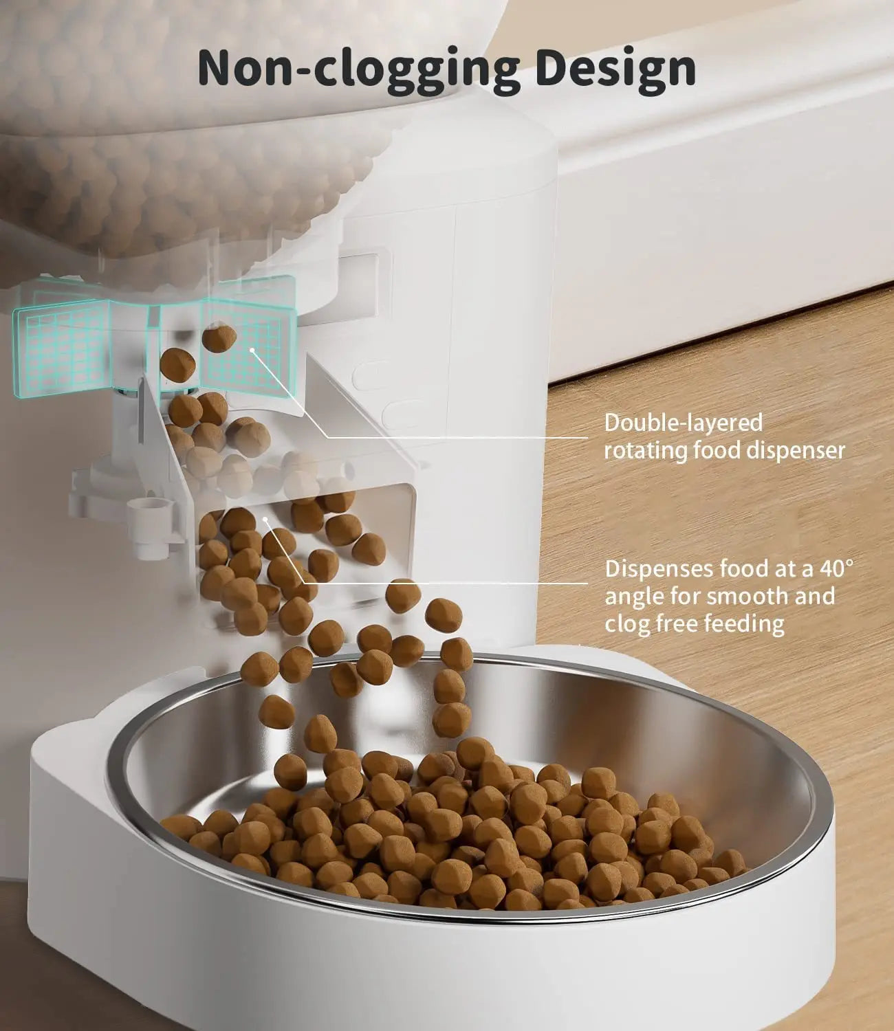 4L Large Capacity Smart Pet Feeder Button Control Cat Automatic Food Dispenser Timing Quantitative Voice Dog Feeder Accessories