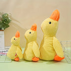 Plush Duck Shape Dog Squeaky Toy Bite-Resistant Soft Chew Toy for Medium to Small Breeds with Interactive Sound Dog Training Toy