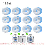 Cat Water Fountain Filters Activated Professional Removable Circle Reusable Fountain Carbon Filter Drink Fountain Filter