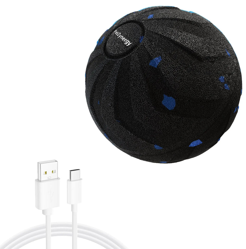 2026 New Interactive Dog Ball Rolls Randomly USB Rechargeable Automatically Rotate and Move Targets Suitable for All Dog Breed