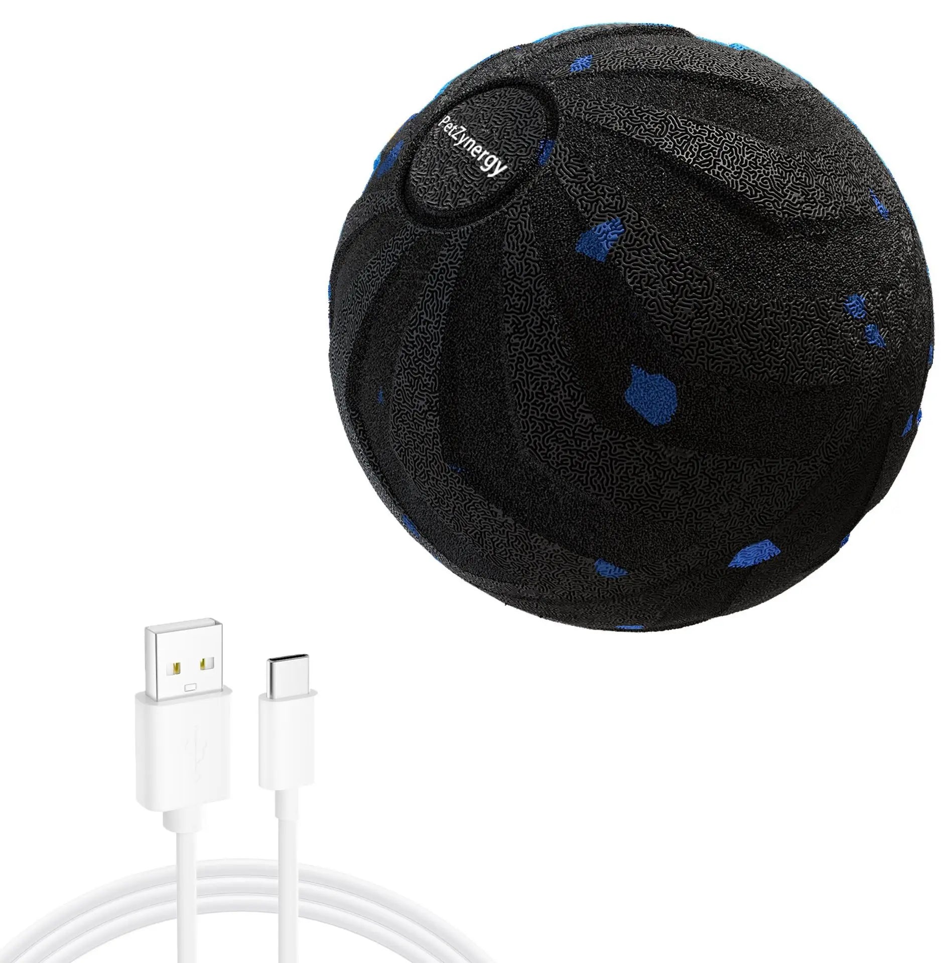 2026 New Interactive Dog Ball Rolls Randomly USB Rechargeable Automatically Rotate and Move Targets Suitable for All Dog Breed