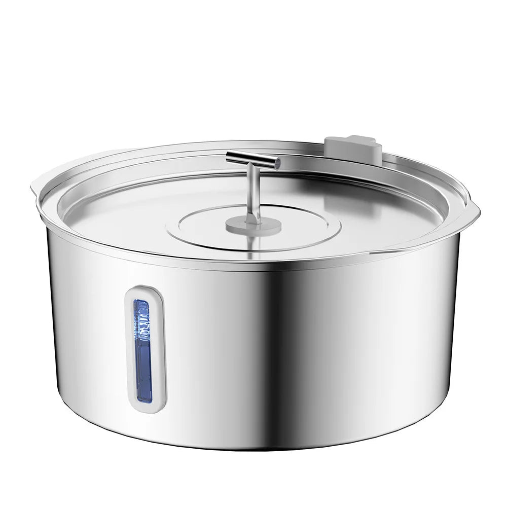 OEM 7L Large Capacity Stainless Steel Automatic Cat Water Fountain for Dogs with Filtration Ultra-quiet Pet Water Dispenser