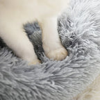 100CM Eco-Friendly Breathable Solid Plush Dog Bed with PP Cotton Material Round Design for Dogs