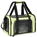 Eco-Friendly Oxford Solid Pattern Zipper Closure Airline Approved Small Dog Carrier Soft Sided Collapsible Puppy Dog Travel Bag