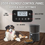 4L Automatic Cat Feeder Timed Food Dispenser Portable for Cats Patented Anti-Cockroach Design Easy Clean Ultra Quiet Pet Feeder