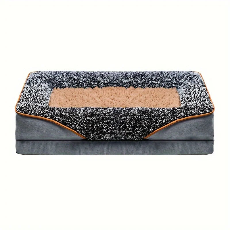 Removable and Washable Dog Sofa Large Dog Bed Suitable for All Seasons Dog Nest Comfortable Soft Cat Sofa Bed With Raised Edges