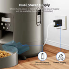2L/67.63oz Smart Pet Feeder Auto Cat Food Dispenser Smart Dog Dry Food Bowl Button Control Pet Feeder for Cats
