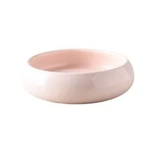 High Capacity White Ceramic Cat Bowl Large Wide Mouth Monolayer for Protection Cervical Vertebrae for Cat Food Rice Other Meals