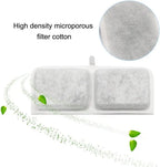 4PCS Automatic Cat Water Fountain Replacement Filters with Activated Carbon & Non-Woven Fabric Strainer Systems Easy to Clean