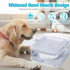1.8L Transparent Dog Water Bowl Anti-Spill Slow Pet Water Feeder Plastic Dog Bowl for Travel Dog Fountain Cat Bowls