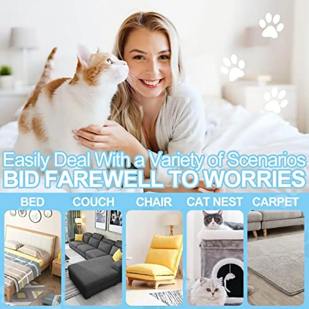 Pet Hair Remover Lint Roller Reusable Dog Brush Cat Hair Remover Dog Hair Remover Tool for Furniture Couch Carpet Car Seat