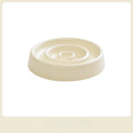 Ceramic Cat Bowl Slow Feeder Bowl for Pets Anti-Chok Cat Food and Water Dish with Neck Protection Wood Stand-for Dogs