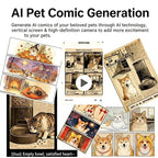 2026 OEM 4L Automatic Pet Feeder with Camera Smart Pet Feeder Mult-Cats AI Identification Generate Comics Dog Dry Food Dispenser