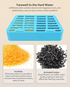 6pcs Wireless Cat Water Fountain Replacement Filters and Sponges 2.2L/74.4Oz Automatic Pet Water Dispenser Filiters