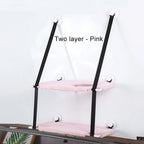 Double Layers Cat Hammock Window Indoor Cats Seat Shelves Kitten Limbing Frame Strong Suction Cups Bearing 25kg Cat Products