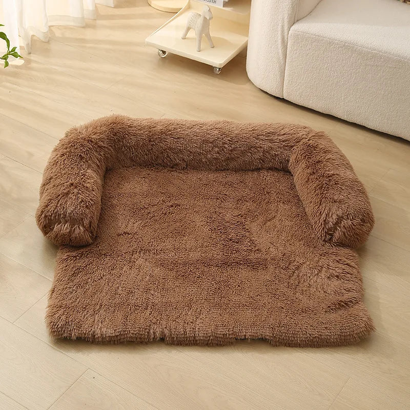 Detachable Pet Sofa Protector Washable Large Dog Bed Calming Bed for Large Dogs Pad Blanket Winter Warm Cat Bed Mat Couches