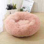 100CM Eco-Friendly Breathable Solid Plush Dog Bed with PP Cotton Material Round Design for Dogs