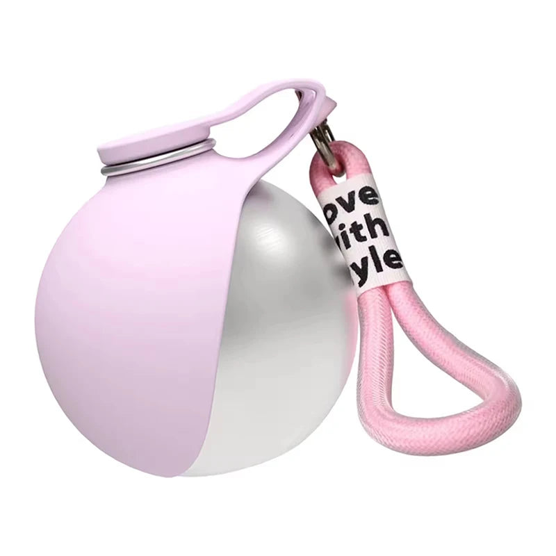 Custom LOGO 285ml Portable Dog Water Bottle Outdoor Dog Water Bottle Foldable Silicone Pet Water Bottle OEM ODM