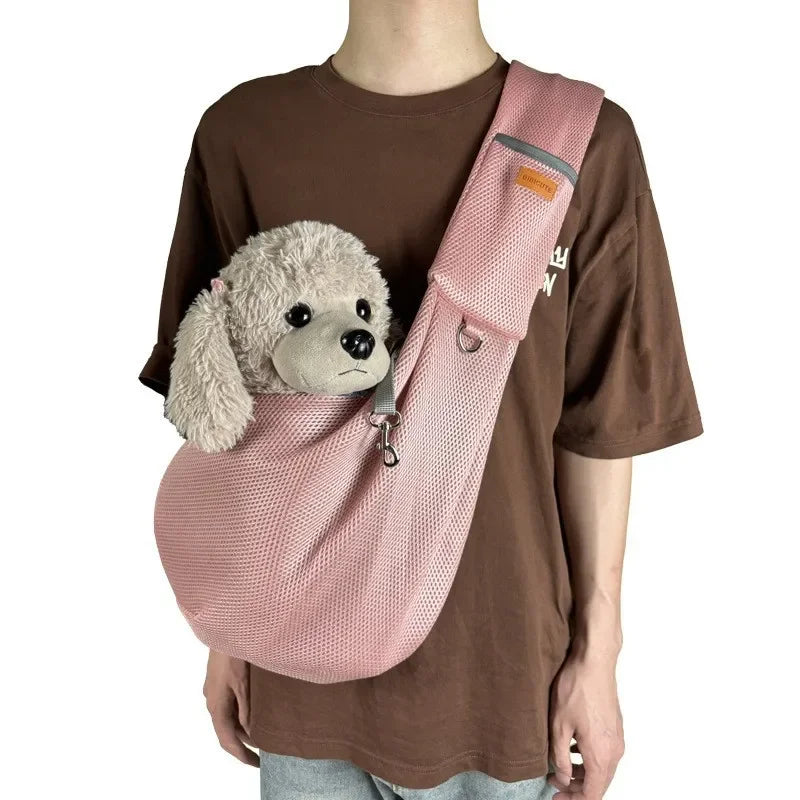 Comfortable Pet Dog Carrier Bag Crossbody Pet Shoulder Bag Outdoor Travel Portable Cat Puppy Sling Pet Supplies